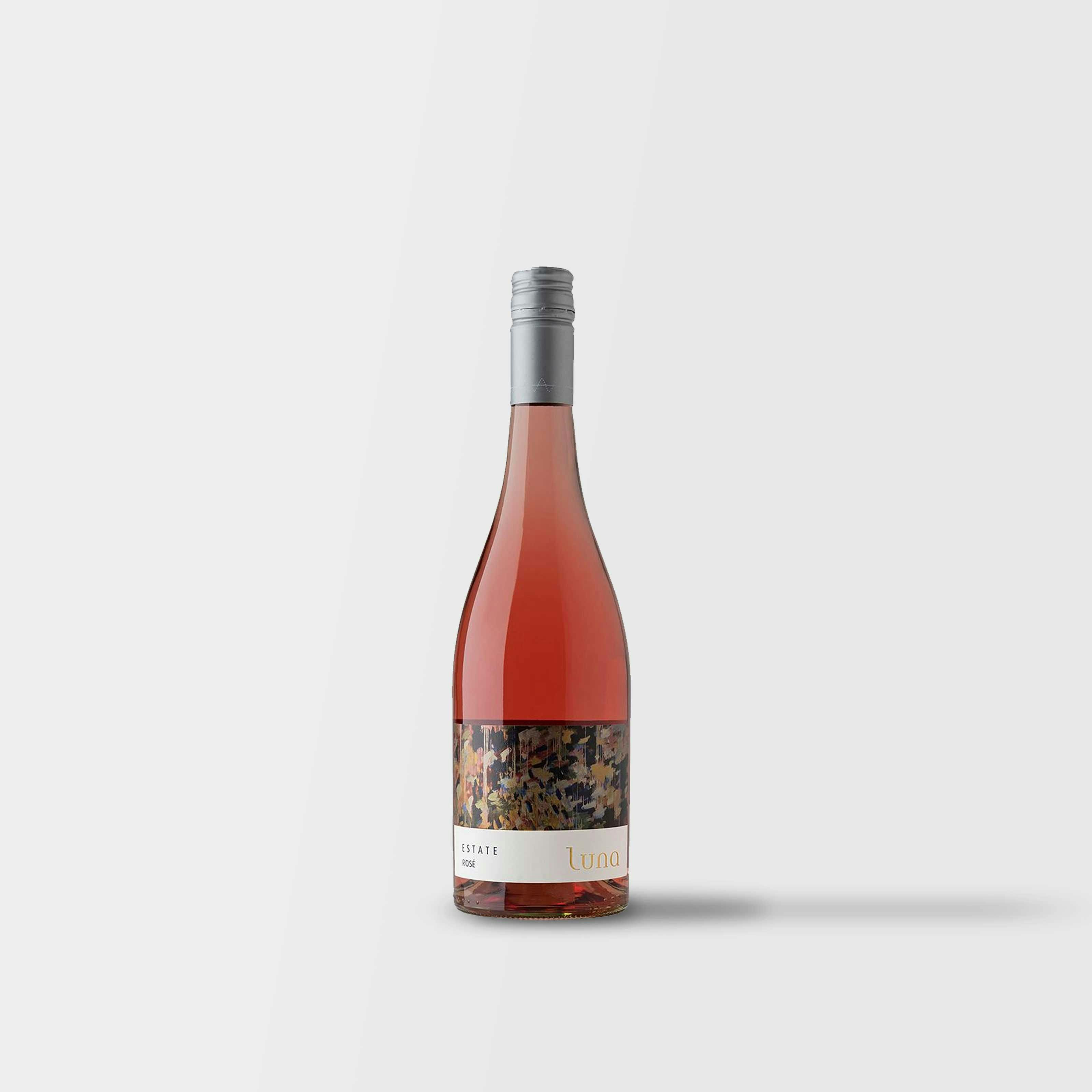 Luna Estate Rose Bottle Label Design