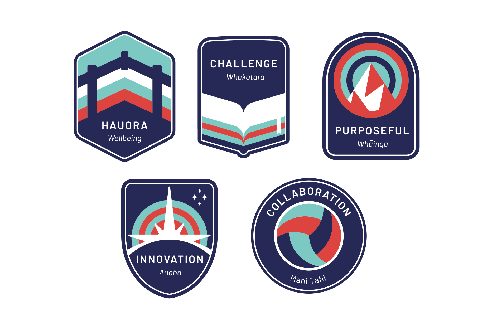 Greytown School Values Badge Design